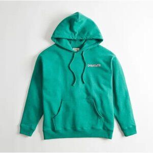 Coachtopia Printed Hoodie Long Sleeve Pullover Drawstring Fleece Green‎ Large